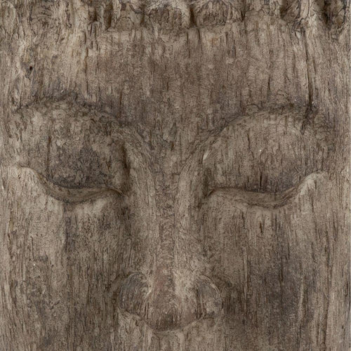 12 Inch Buddha Head Sculpture, Soothing Decorative Accent, Polyresin, Brown By Casagear Home